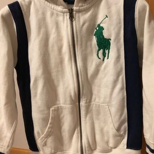 Polo zipped up hoodie cardigan size 8 boy